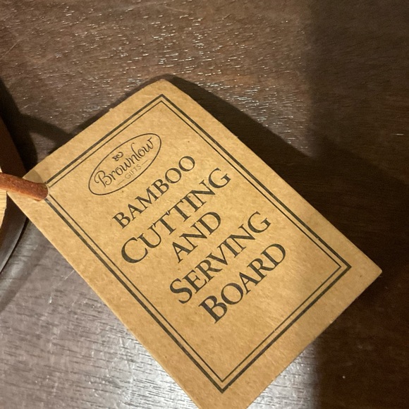 NWT Bamboo Football Shaped Cutting and Serving Board 🏈 - Picture 3 of 5